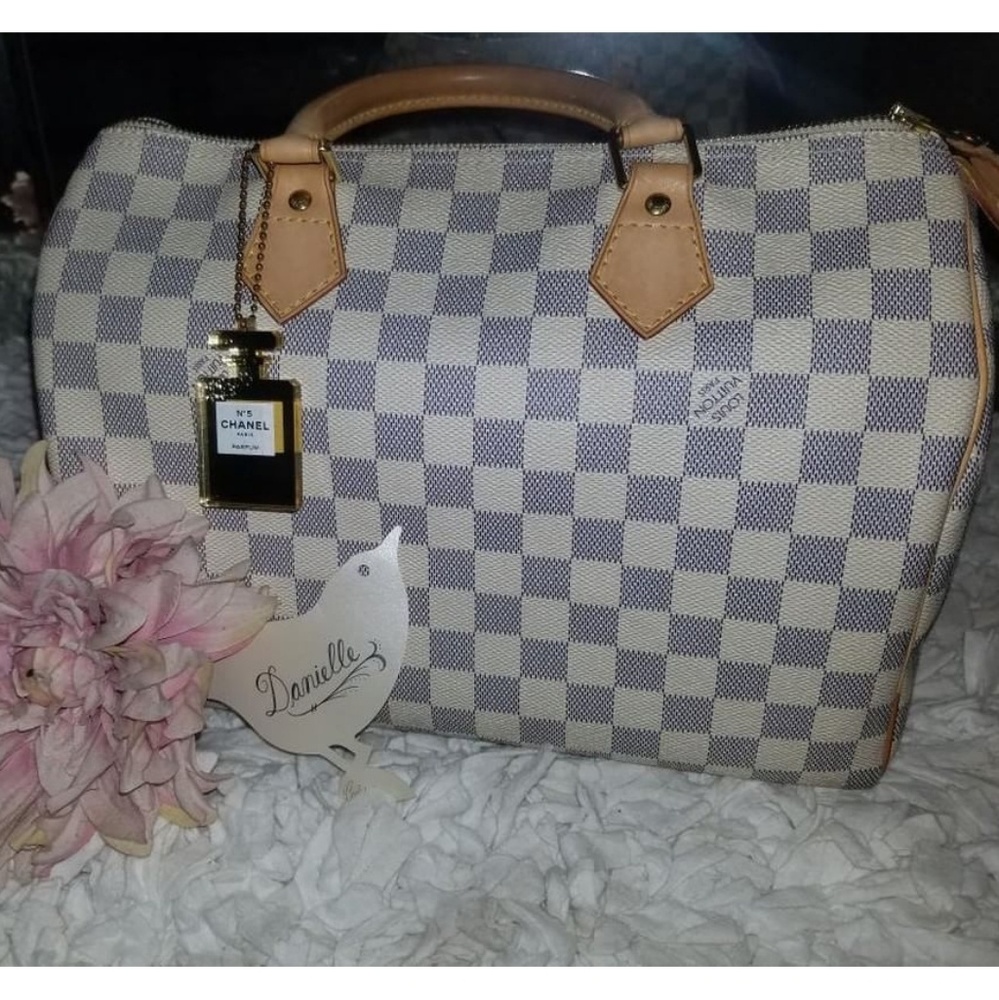 Authentic LV Speedy 30 Azur